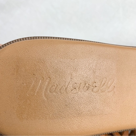 Madewell The Tracie Crisscross Leather Slip On Sandals sz 8.5 - Picture 6 of 8